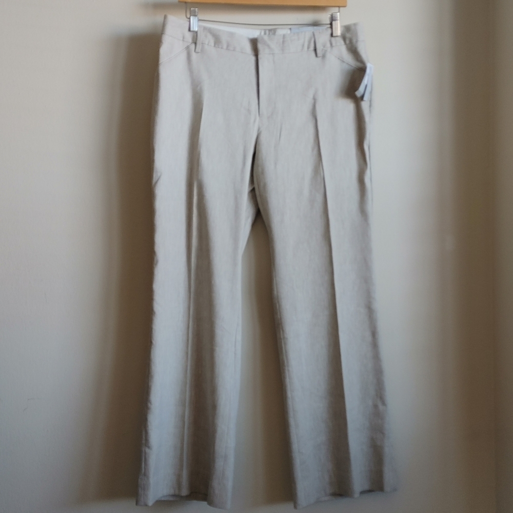 GAP Perfect Flare Leg Linen Trouser 10A